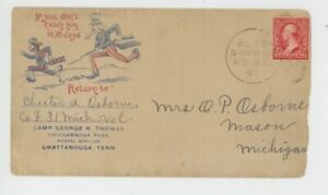 Mr Fancy Cancel Spanish American War Camp George W Thomas 1898 Cvr #4343