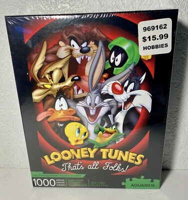 NUEVO Rompecabezas Looney Tunes “¡Eso es todo lo gente!” BUGS MARVIN TAZ TWEETY DAFFY Foto 1 de 4