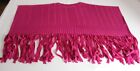 Patti LaBelle Pink Knit Poncho Metallic Fringe Boho Barbie Holiday One Size