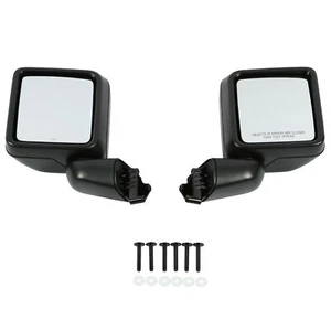 Pair Exterior Manual Mirrors For Jeep Wrangler JL Gladiator 2018-2023 82215138 - Picture 1 of 12