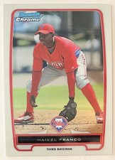 Maikel Franco 2012 1st Bowman Chrome SP Fielding Variation BCP112B Super Rare!
