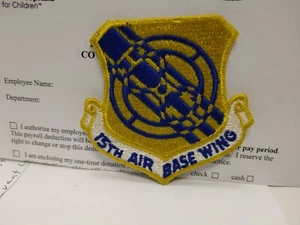 USAF 15th AIR BASE WING Color Patch - Picture 1 of 5