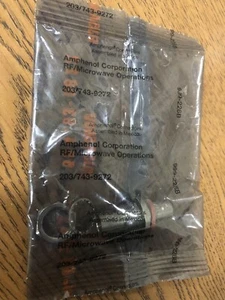 (1) AMPHENOL RF UG492A/U CONNECTOR COAX BNC JACK TO JACK BULKHEAD 50 OHM 31-3220 - Picture 1 of 2