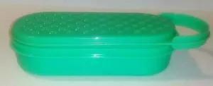 Vintage 3 Stück Tupperware grün Jadit Käsereibe Zerkleinerer #1374 1375 1376 - Bild 1 von 6