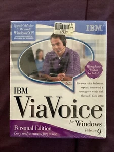 IBM ViaVoice for Windows Release 9 Personal Edition New in Box w/headset - Picture 1 of 3