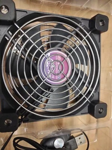EverCool 120mm USB Fan U-FAN-12 Case fan NEW black computer rear front - Picture 1 of 4