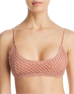 Top de bikini MINKPINK 285938 Adrift Crochet Scoop Bralette, talla X-pequeña Foto 1 de 2