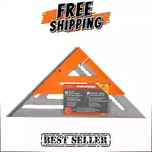 Swanson 12" Aluminum + 8" Orange Composite Speed Square Combo NEW - Picture 1 of 3