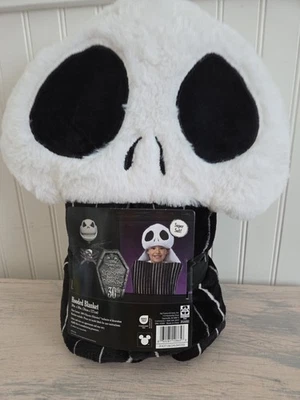 Плюшевое одеяло с капюшоном Disney Nightmare before Christmas Jack Skellington 30x50 - Изображение 1 из 4