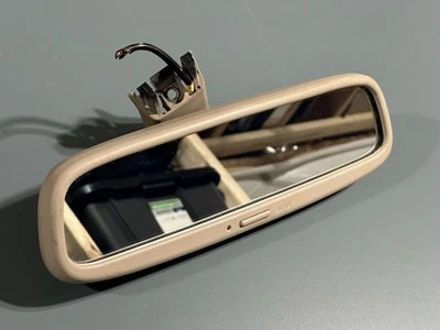 NO COMPASS 2001-2005 Lexus GS300 GS400 GS430 OEM Rear View Mirror Tan - Image 1 of 4