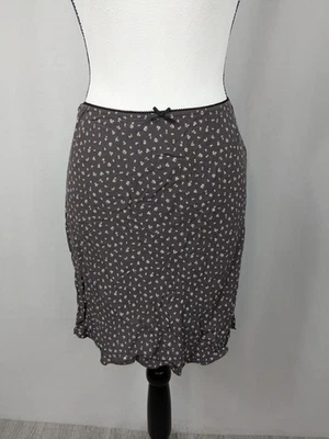 Бренди Melville John галтованная кокетка готический бант цветочный принт мини короткая юбка A044 - Изображение 1 из 4