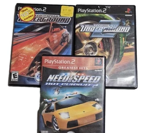 Tested, Workin! PS2 Need For Speed Lot Underground, Underground 2, Hot Persuit 2 - Picture 1 of 11