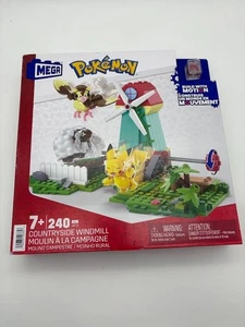 MEGA Construx Pokemon Motion Figure Set - COUNTRYSIDE WINDMILL, Pikachu - Picture 1 of 2