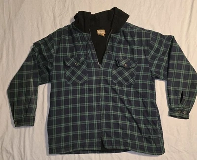 Schmidt Black Amd Green Plaid Flannel Jacket, Size XL - Image 1 of 4