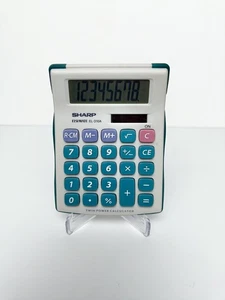 Sharp EL-310 Elsimate 8 Digit Handheld Calculator Twin Power Tested Working - Picture 1 of 2