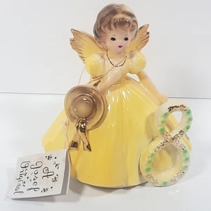 Vintage Josef Originals Birthday Girl Age 8 Angel Figure 4 1/2" - Picture 1 of 11