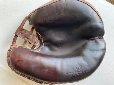 Guante/guante de receptor de béisbol Bruce Edwards súper raro, de colección (Rawlings) Foto 1 de 4