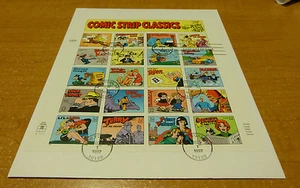 #3000 1995 COMIC STRIPS full sheet of 20 FDC last day of sale Nov.1 1997 - Picture 1 of 1