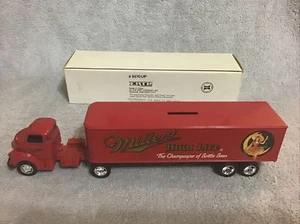 1991 Ertl MILLER HIGH LIFE BEER 1950 CHEVY TRACTOR TRAILER 1/64 Scale Diecast - Picture 1 of 11
