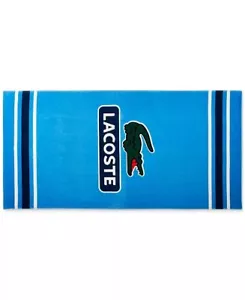 🔥NUEVO CON ETIQUETA🔥Toalla de playa Lacoste de algodón insignia de cocodrilo 36” x 72” - Imagen 1 de 4