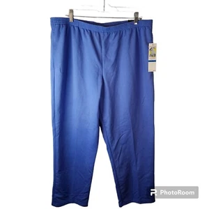 Alfred Dunner Classic Fit Comfort Elastic Waist Blue Pants Womens Size PXL NWT - Picture 1 of 7