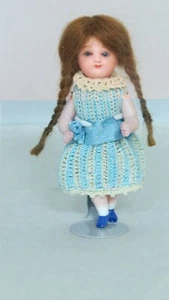 Doll Miniatura Muñeca Repro De " 17" 10cm Gigi Kestner - Picture 1 of 3