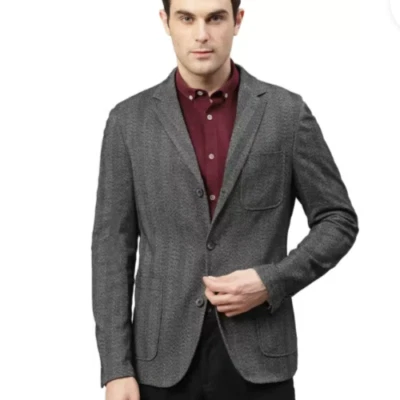 Lindbergh Single Breasted Casual Blazer Size L Herringbone Soft Brushed RRP £159 - Image 1 of 4