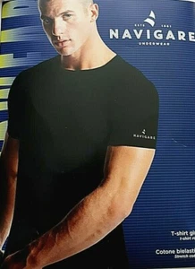  NAVIGARE T-SHIRT Herren Rundhals Halbarm Baumwolle bi-elastisch Underwear.  - Bild 1 von 1
