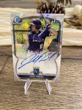 2023 Bowman Chrome Jack Pineda Atomic Refractor Prospect Auto #083/100 Royals