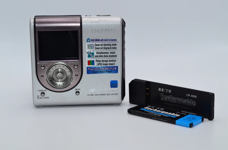 Reproductor de minidisco personal Sony MZ-DH10P con cámara de 1,3 MP RARO SOLO PARA REPUESTOS Foto 1 de 4