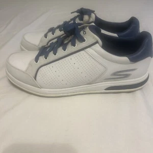 Skechers GO GOLF Drive 2 Golf Shoes White/Navy US Size 9.5 Great Cond authentic - Picture 1 of 17