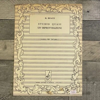Studio Quasi Un' Improvvisazione Music Per Chitarra Sheet Music For Guitar  - Image 1 of 4