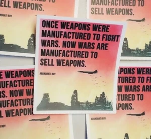 Military Industrial Complex STICKERS WORLDWIDE 🌐 SHIPPING 5x6" HUGE - Bild 1 von 10