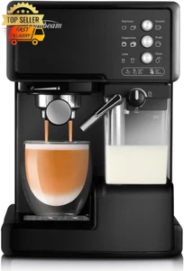 Breville Coffee Machine Espresso Latte Cappuccino Maker 15 Bar Pump Black - Picture 1 of 12