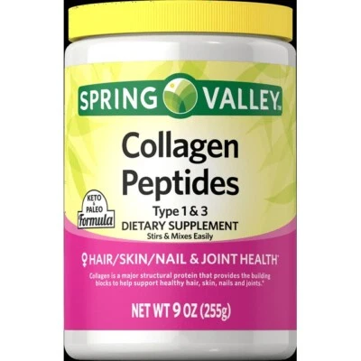 Spring Valley Collagen Peptides Type 1 & 3 Dietary Supplement 9 oz - Image 1 of 2