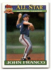 1991 Topps #407 John Franco    New York Mets Baseball Cards EX/NM ID:58261