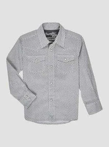 BOYS 20X SNAP SHIRT NAVY BLUE - Picture 1 of 1