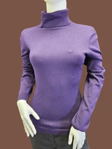 Camisa Ralph Lauren grande púrpura cuello alto manga larga para mujer - Imagen 1 de 6