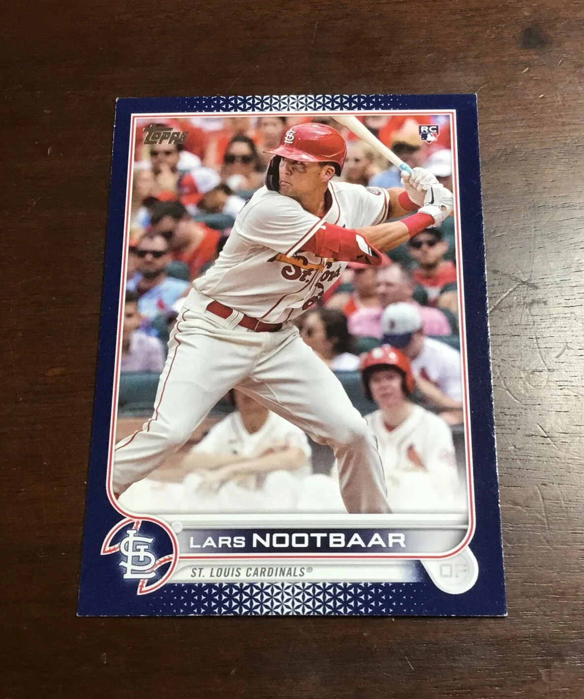 2022 Topps Series 1 Royal Blue Lars Nootbaar #58 Rookie RC