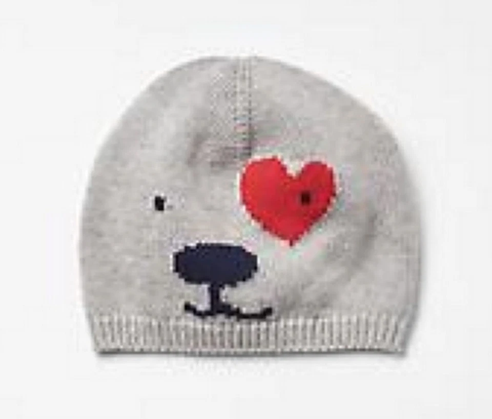 Chapéu gorro Baby Gap cinza filhote amor cachorro 0-3 meses $17 novo com etiquetas - Imagem 1 de 1