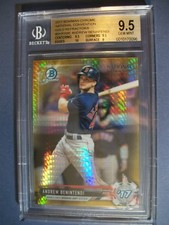 ANDREW BENINTENDI 2017 Bowman Chrome National Conv Gold Refractor BGS GEM MT 9.5