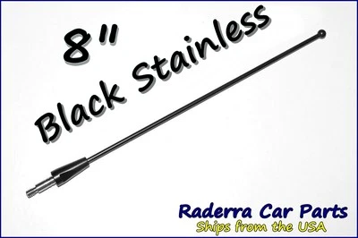 8" Black Stainless AM FM Antenna Mast FITS: 1989-2003 Ford Probe - Image 1 of 3