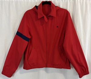 Giacca donna vintage Etienne Aigner misto poliestere taglia 10 full zip rossa - Foto 1 di 9