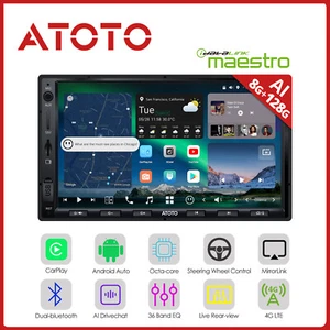 ATOTO X10 7" 2 DIN 8G+128G ChatGPT Car Play Stereo Android Multimedia Radio - Picture 1 of 9
