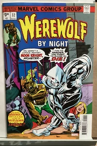 WEREWOLF BY NIGHT #32 FACSIMILE MARVEL 2021 1ST APPEARANCE MOON KNIGHT - Picture 1 of 2