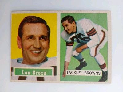 1957 Topps - #28 Lou Groza Ex - Image 1 of 2