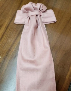 Pre-Tied STOCK TIE "ROSE BLUSH" custom by ORNAMENTS NEW OSFA Crown Level - Picture 1 of 8