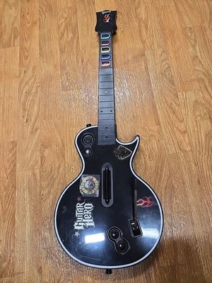 XBOX 360 Wireless Gibson Les Paul Guitar Hero Controller Red Octane WORKS - Image 1 of 4