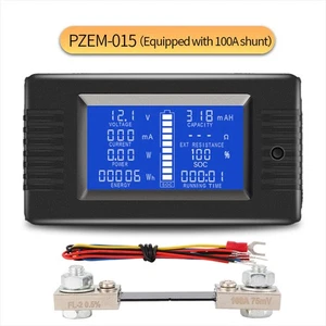 LCD Display  DC Batterie Monitor Meter 100 A Volt Amp für Auto Solar Shunt - Bild 1 von 1
