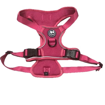 Poypet Suave Transpirable Malla Arnés Perro Sin Estrangulamiento Doble Chaleco Acolchado-Rosa (L) Foto 1 de 4